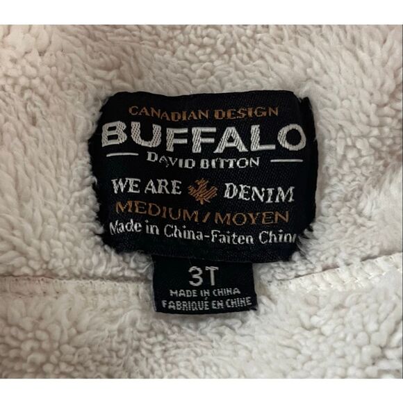 Buffalo David Bitton Pink And Gray Plaid Flannel Jacket   Size 3T - Picture 3 of 5